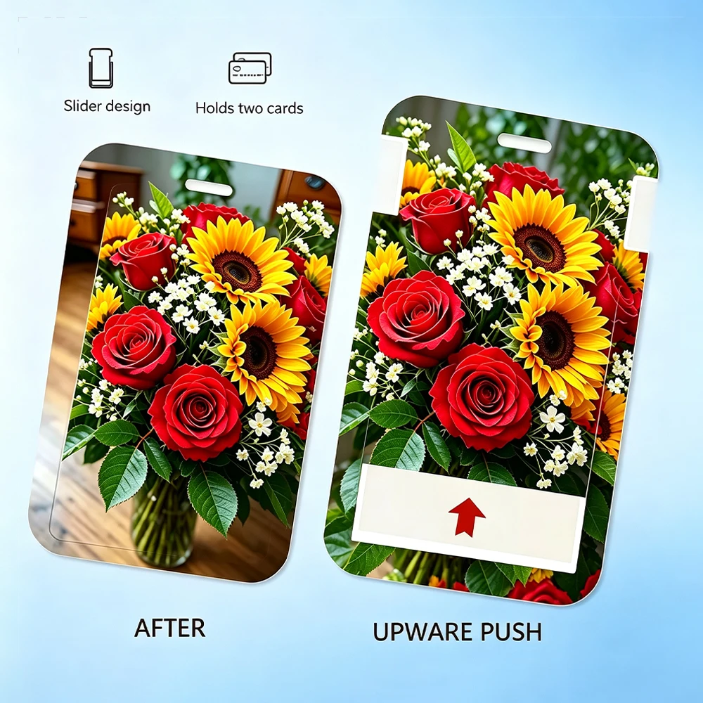 DIY Printing ID Cards Holders Custom And Lanyard Badge PVC Holder Personal Tailor Your Own Photo Company Logo Custom