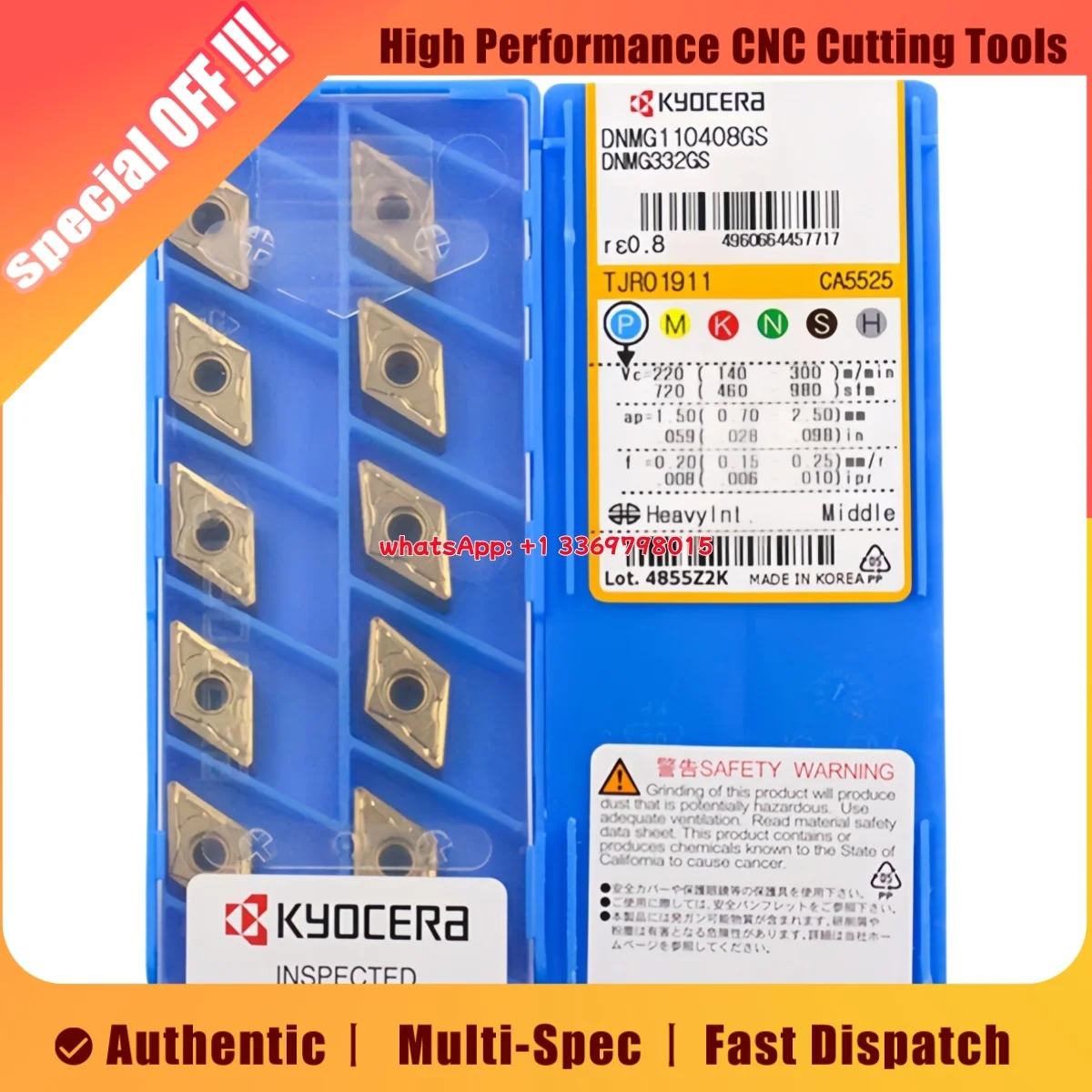 

Оригинальная токарная пластина DNMG DNMG1104 04 08-HQ GS CA5525 PV720 PV90 TN60
