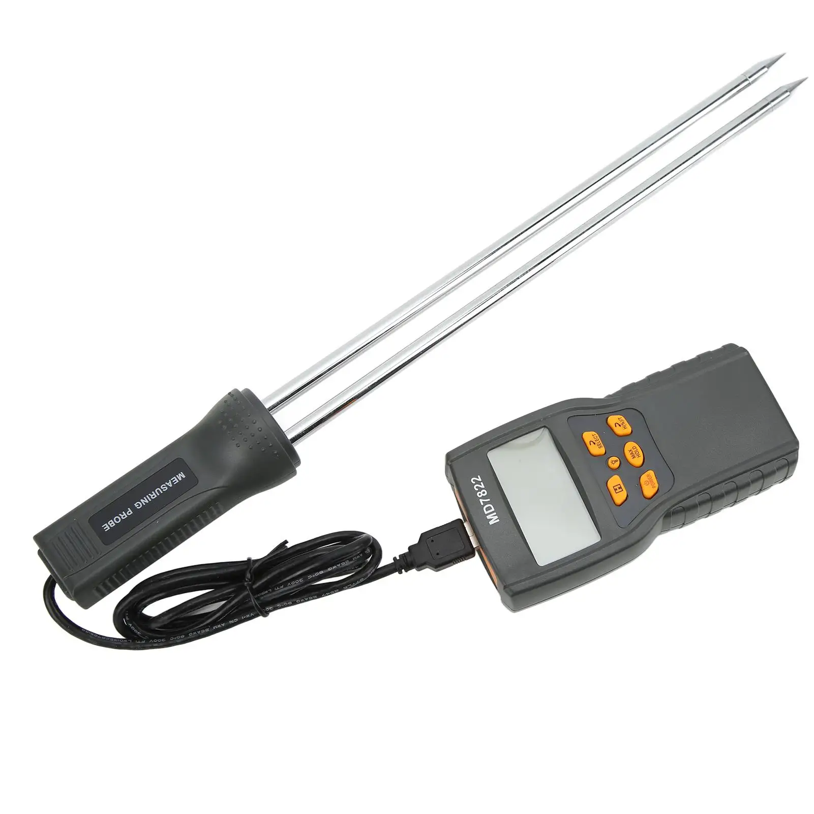 Miernik wilgotności ziarna z automatyczną kompensacją temperatury do kukurydzy, pszenicy i ryżu - dokładne narzędzie pomiarowe