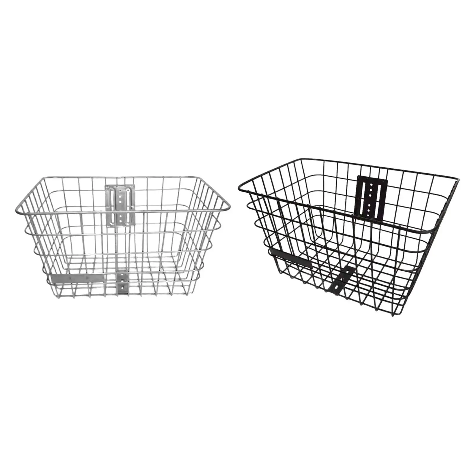 Electric Bike Basket Decor Lightweight Metal Wire Bicycle Basket Storage Basket for Road Bikes Riding Men Women Home Yard Parks