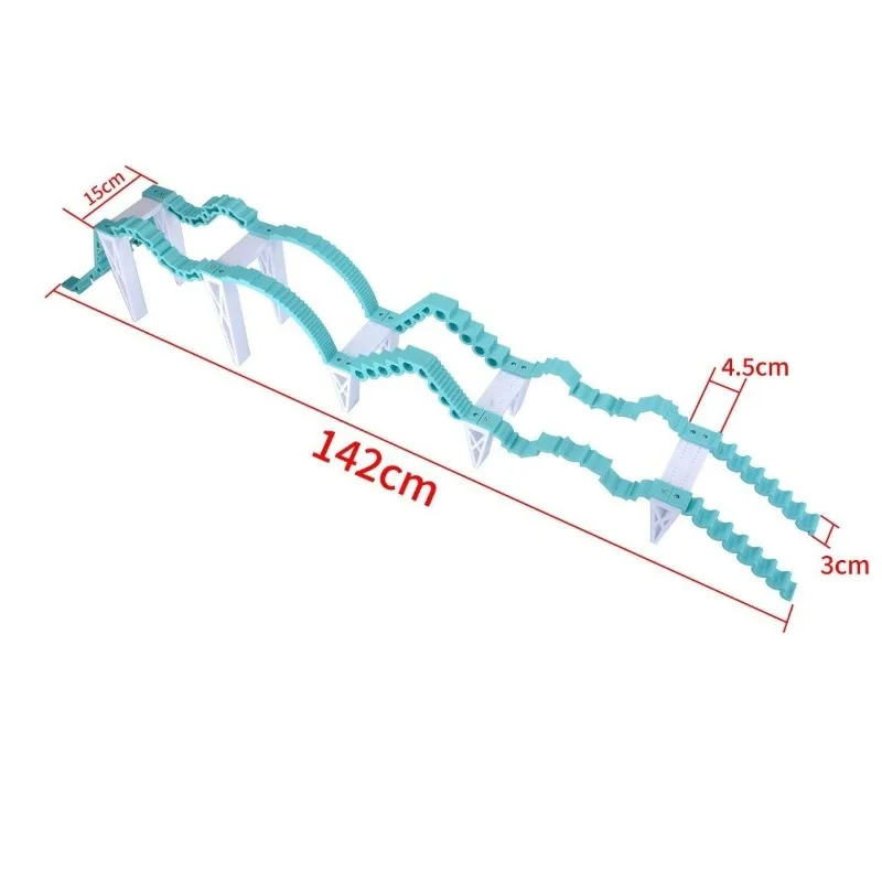 RC Crawler Bridge Track RC Car Beam Barrier Tracks Obstacle Slope Game Climbing Accessories for 1/18 1/24 1/30 RC Model Cars