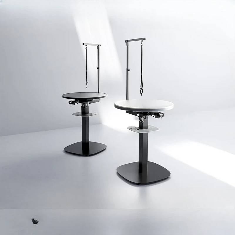 Pneumatic lifting beauty round table pet luminous beauty table pet store cat and dog beauty products