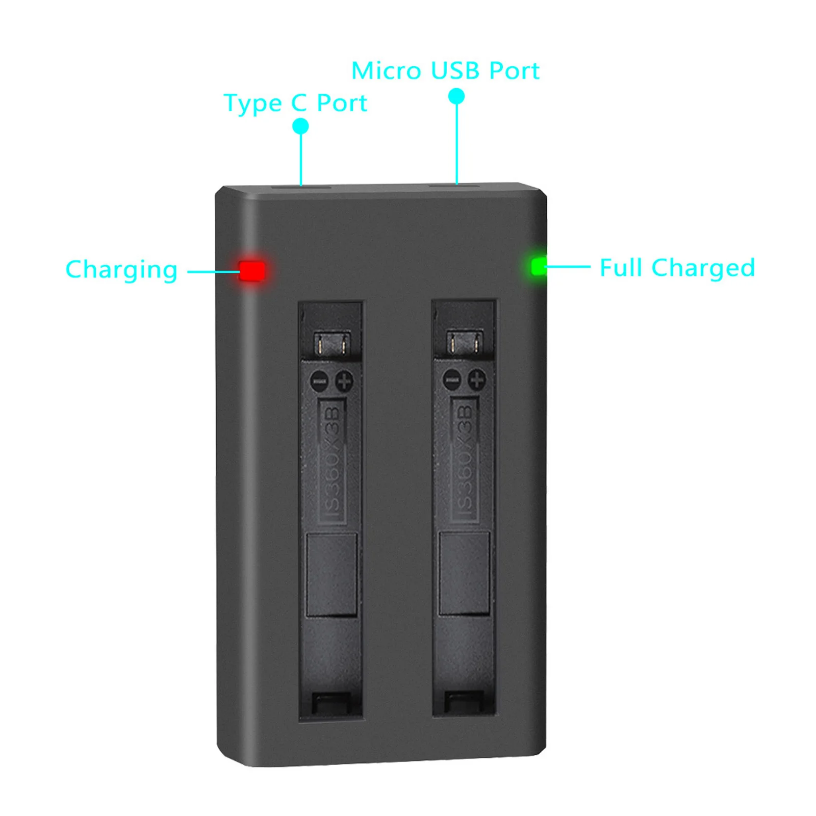 2200mAh IS360X3B Battery For Insta360 ONE X3 Battery Sports Action Camera LED Dual Charger Accessories