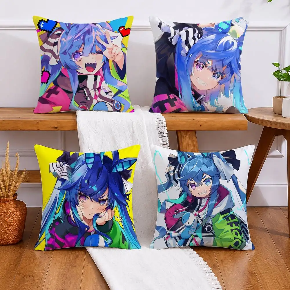 Uma Musume_ Pretty Derby Twin Turbo Pillow Case for Sofa Living Room Home office Decor Protective Cover