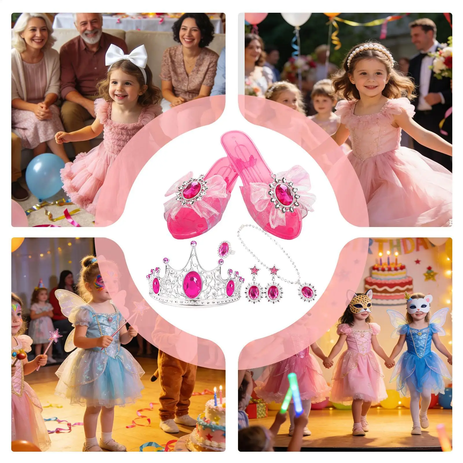 

Обувь для девочек с ушками, нескользящая, для ролевых игр, для вечеринок, дней рождения, праздников, Дня благодарения