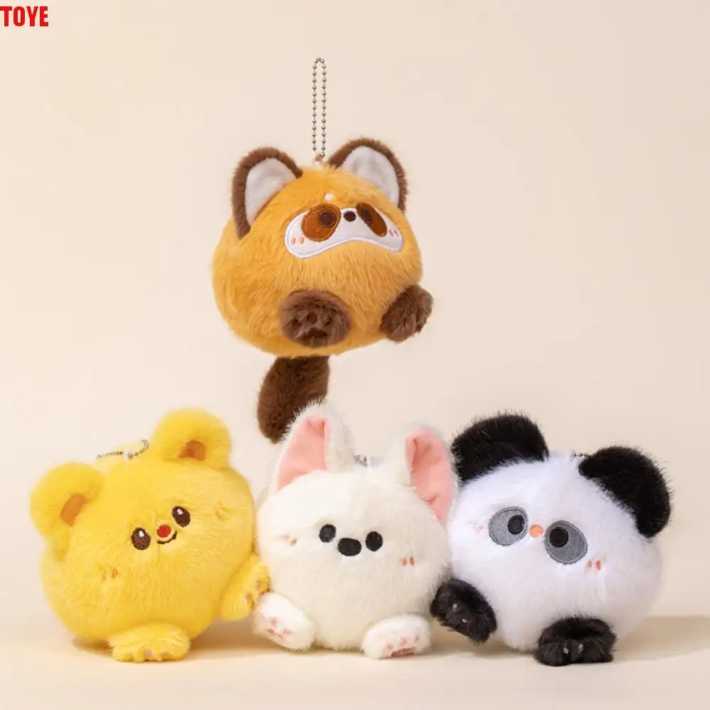 

Butter Bear Animal Plush Toy Keychain Raccoon Stuffed Animal Doll Pendant 12cm Panda Puppy Plush Keyring Bag Pendant