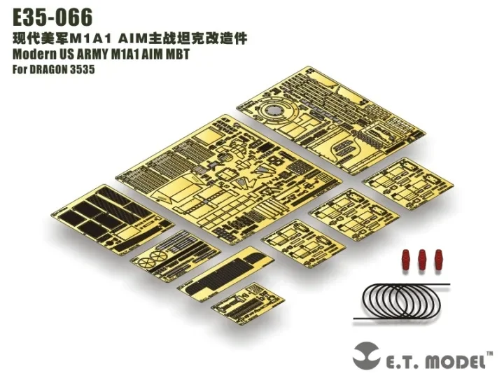 ET Modello E35-066 1/35 Moderno ARMITO DOS Stati Uniti M1A1 AIM MBT