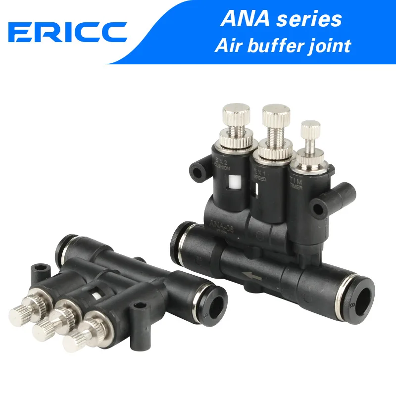

Small pneumatic adjustable air buffer joint ANA with speed adjustment time cylinder buffer SA-06/08/10