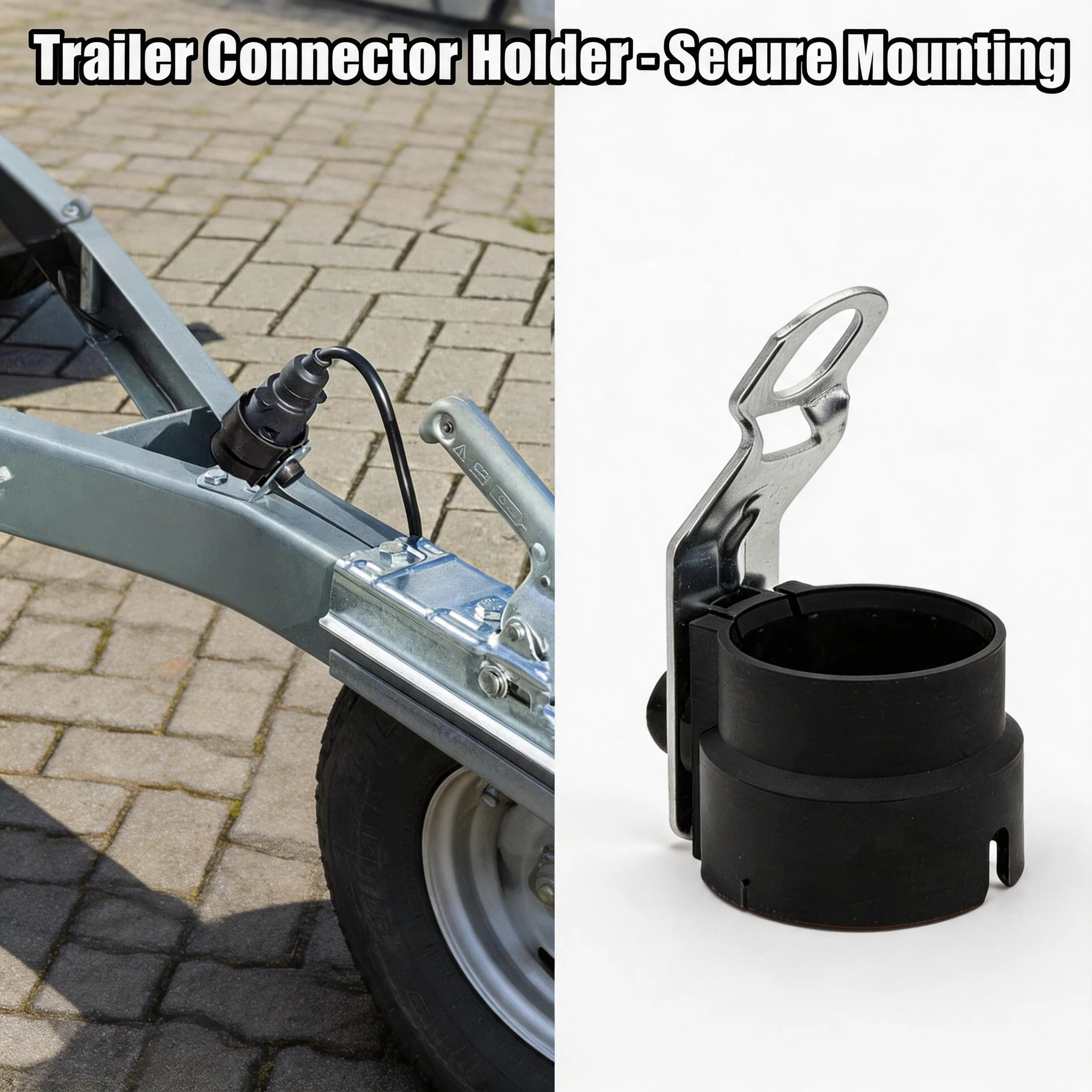 Universal Trailer Connector Holder 7-pin Plug 13 Pin Socket Holder Circular Parking Cover Anti Fouling Plug Adapter
