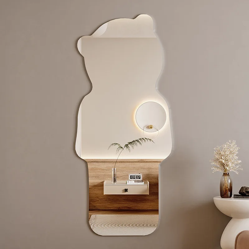 YFY acrylic soft mirror wall self-adhesive full body fitting mirror full-length  high definition cloud sticker household