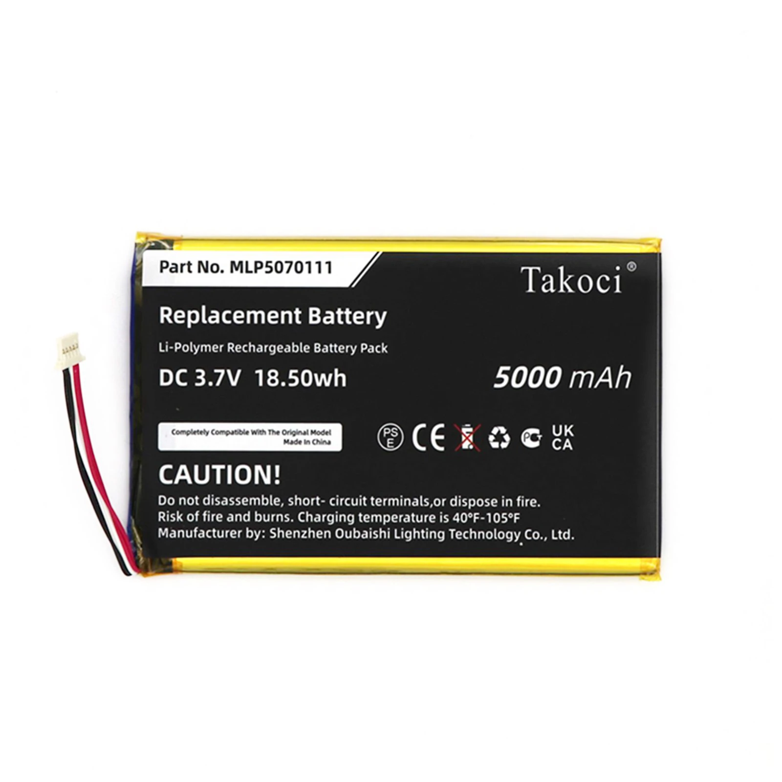 

Replacement Battery 5000mAh for Autel MaxiSys Mini, MS905, MS906, MY905, MK808, MK808BT, MK808TS, MP808, MP808TS MLP5070111