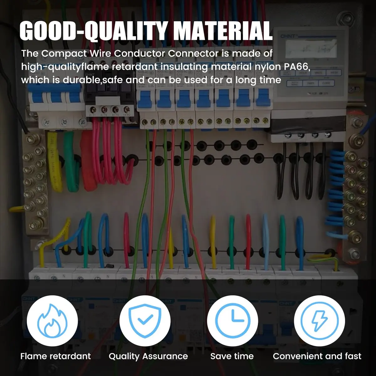 & AT27  DIN Rail Terminal Blocks Kit, with Universal Compact Connectors, Connection Bar, Marker Strip, Screws, 28-12 AWG