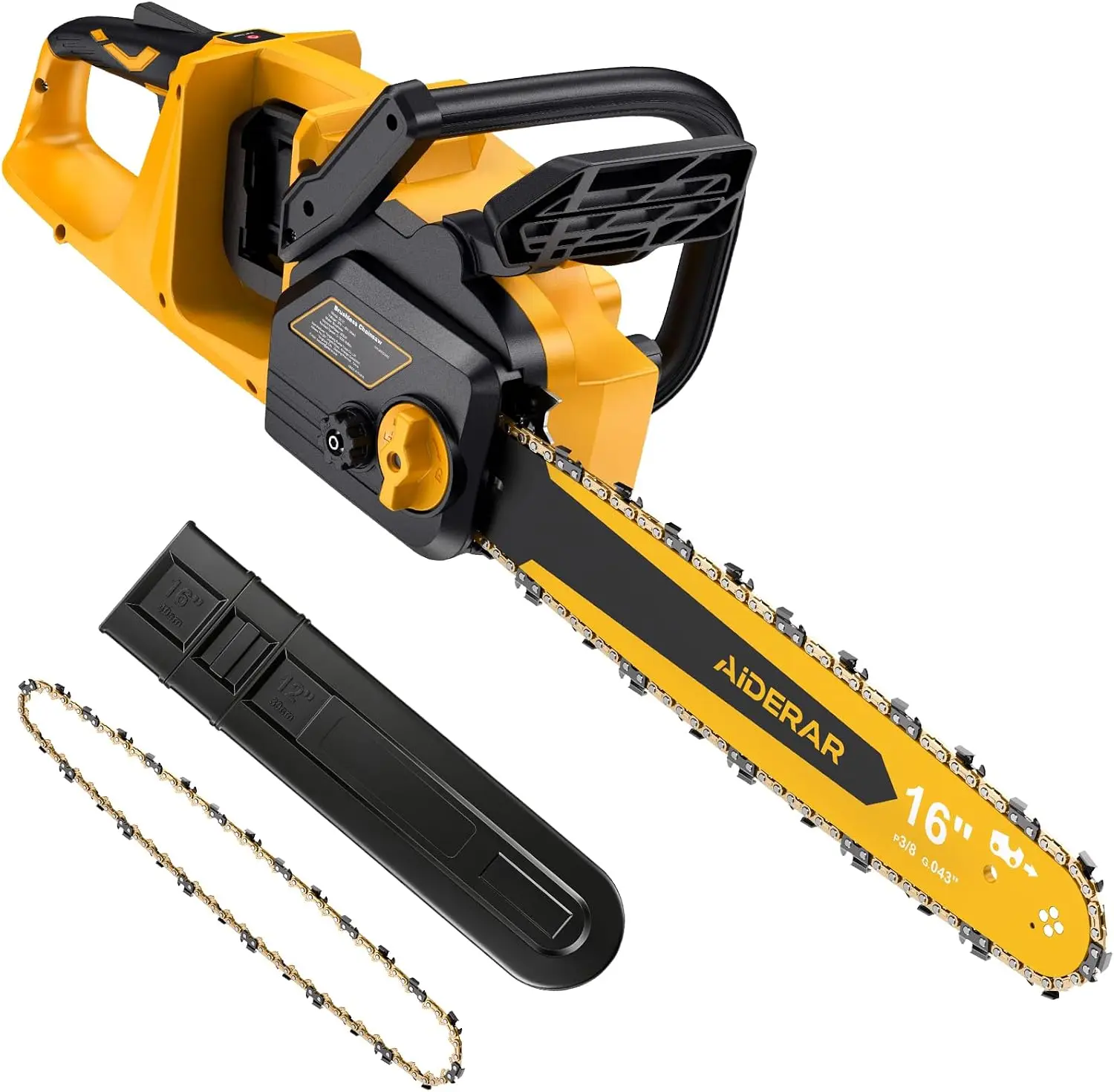 16-Inch 40V Electric Chainsaw, Bare Tool, Compatible with 20V Battery