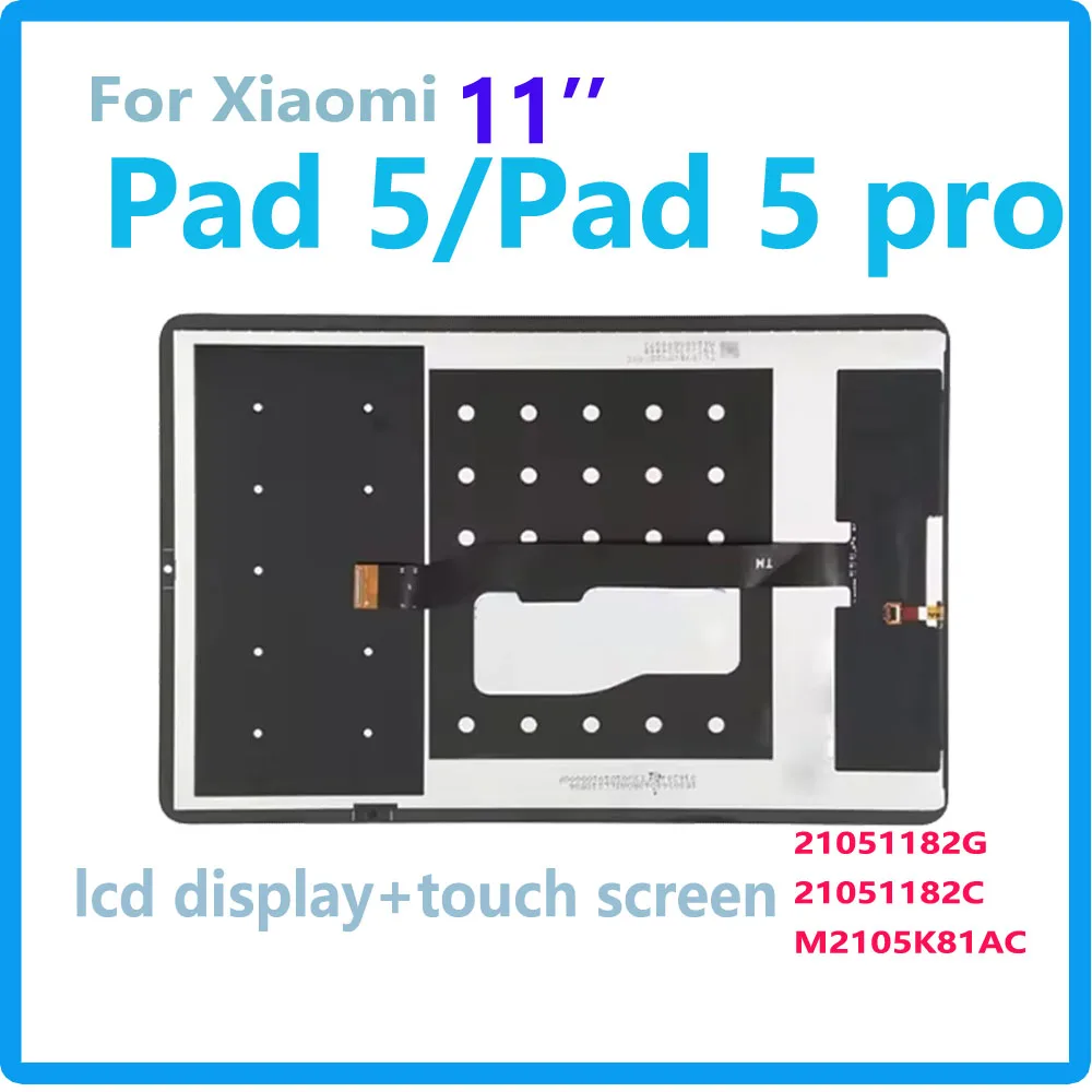 

Тест 11,0-дюймовый ЖК-дисплей для Xiaomi Mi Pad 5 21051182G ЖК-дисплей с сенсорным экраном для Mi Pad 5 Mi Pad 5 Pro 21051182C M2105K81AC Дисплей