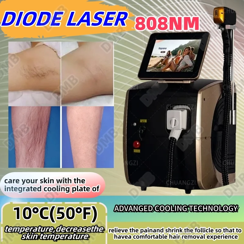 

Portable 808nm Diode Laser Painless Effective Hair Removal Smart 3 Wavelength Penetration Skin Rejuvenation Device Certification