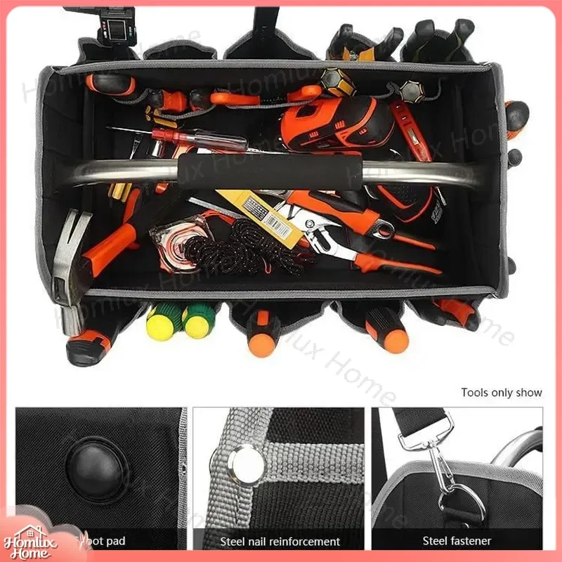 Oxford Cloth Portable Hardware Repair Kit with Tools for Auto Car Home DIY Repair Thickened Storage Bag for Screws Nuts Bolts