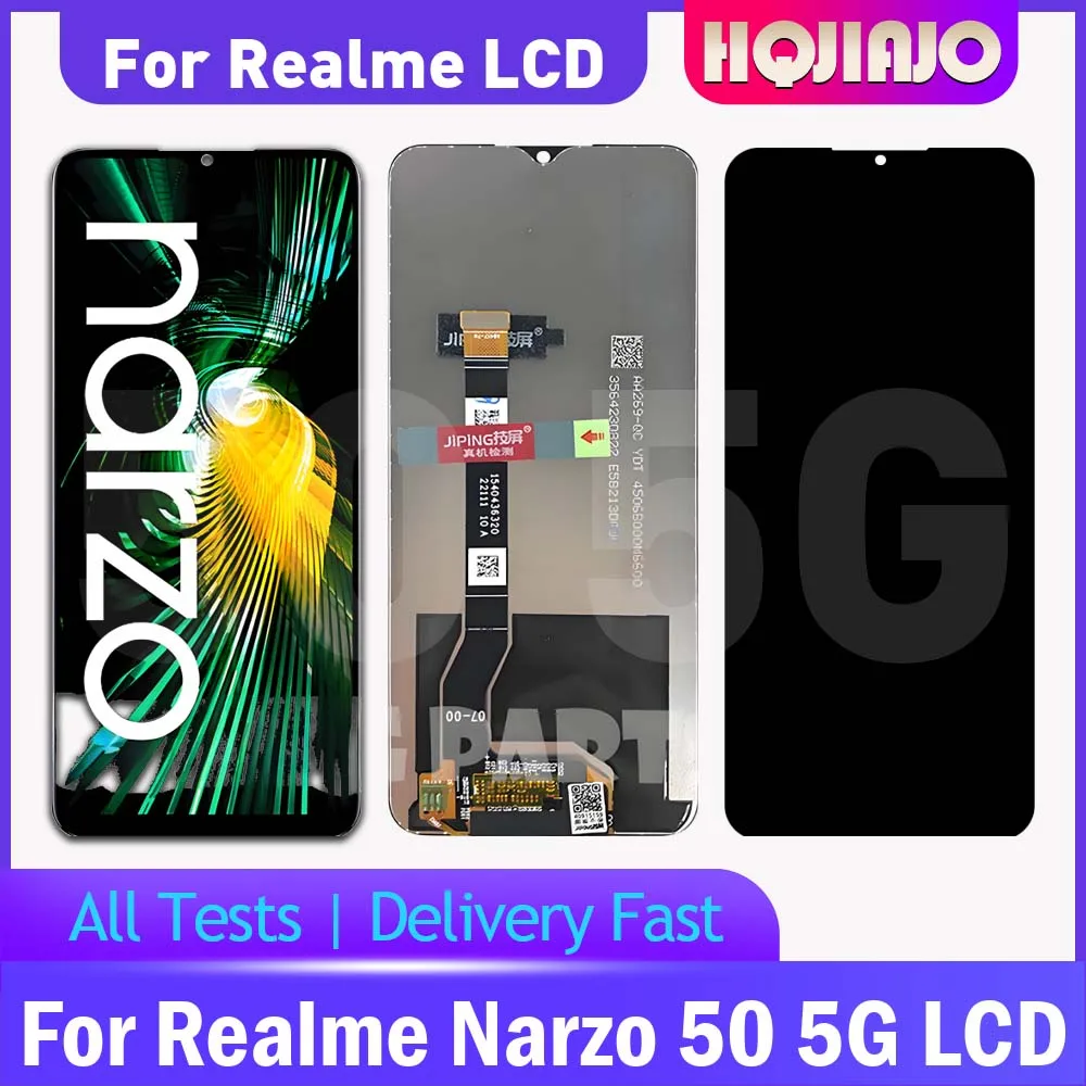 6.6'' IPS LCD Display Touch Screen Digitizer Replacement For Realme NARZO 50 5G RMX3572 RMX3571 - Narzo 50 repair Parts Display