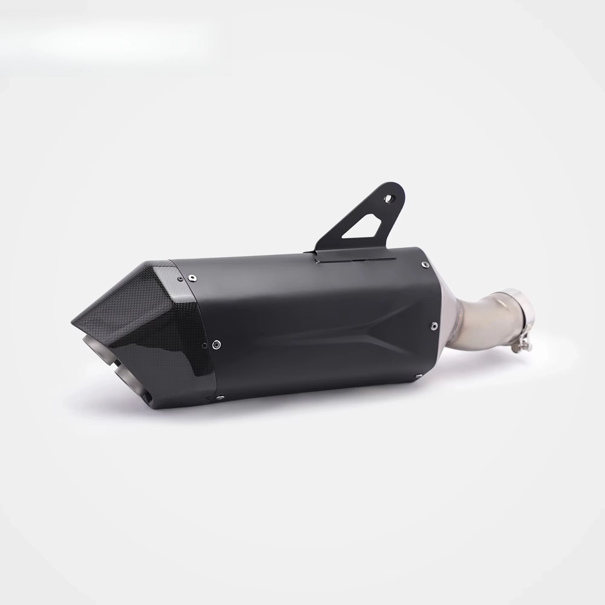 R1300GS for New Carbon Fiber Cable-Controlled Valve Front-Mid Section Black Aurora Slip-On Full Exhaust System for 4