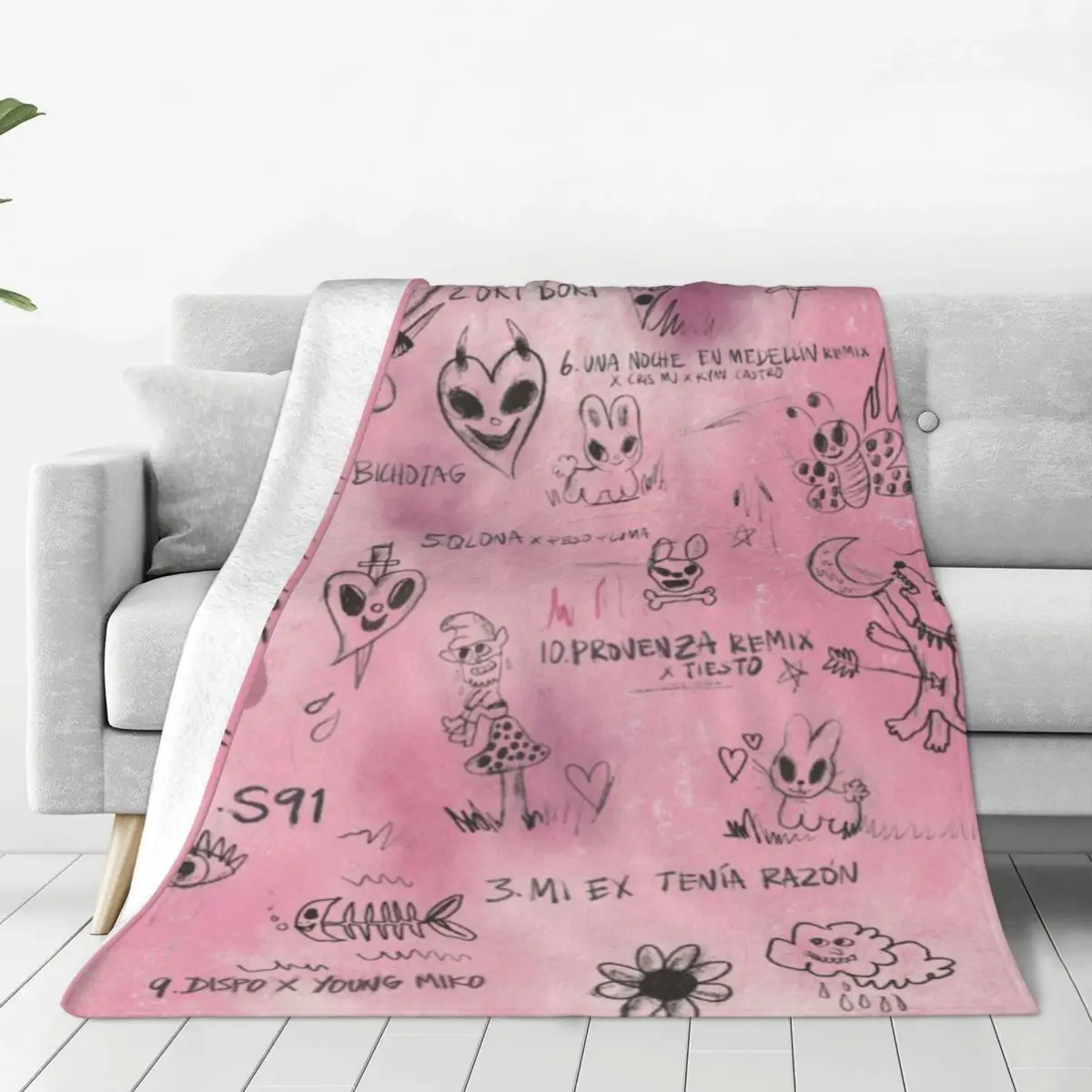 Custom Karol G Singer Blanket Warm Fleece Soft Flannel Throw Blankets for Bed Sofa Car Autumn