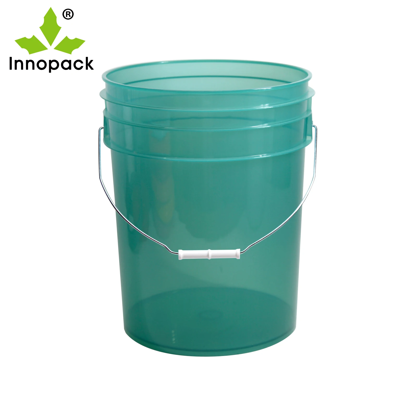 20L Round Full Print Plastic Car Wash Bucket with Lid