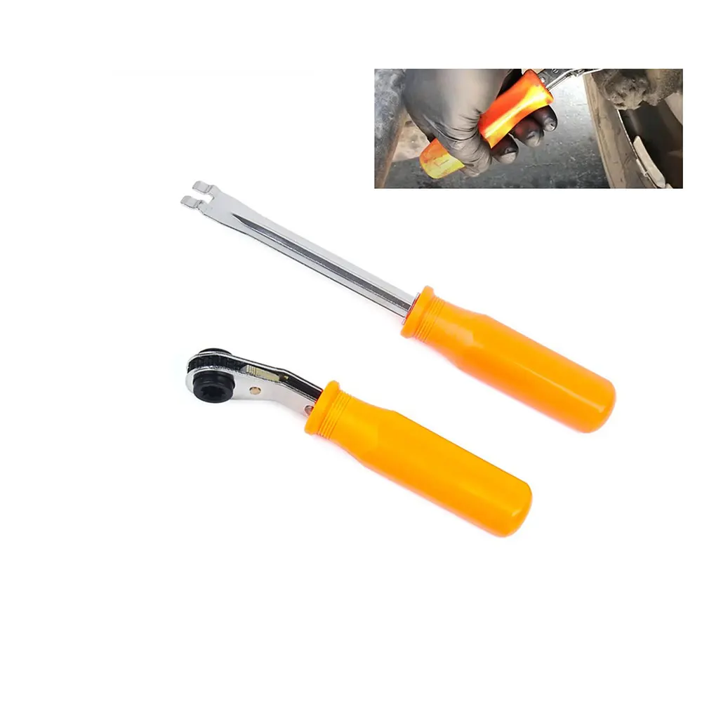 Fork End Release Ratchet Wrench Automatic Slack Adjustment Spanner With Comfortable Grip For Air Brake Systems 2Pcs/set