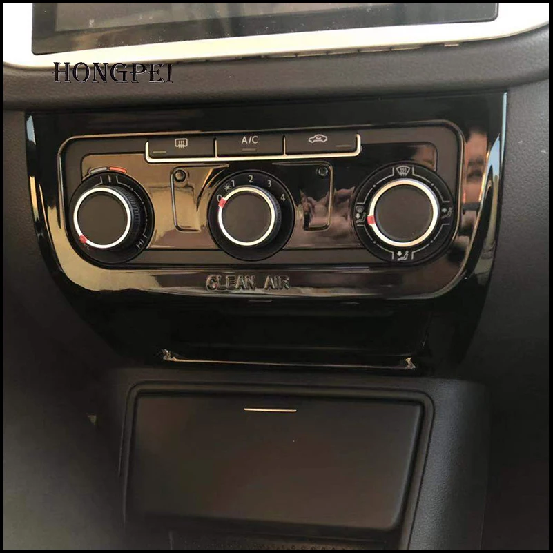 

Car Styling Air Conditioner AC Control Panel Decoration Cover Sticker Trim for VW Tiguan 2010-2015 Auto Accessories Parts