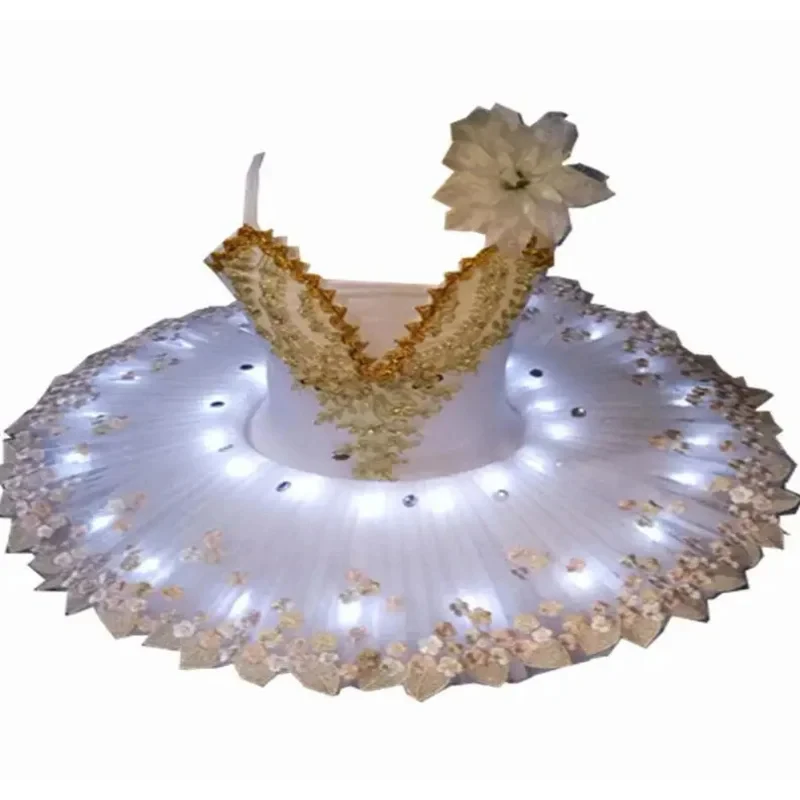 2026 New Professional Led Light Swan Lake Ballet Tutu Costume Girls Ballerina Dress Kids Ballet Dress Dancewear Stage Part FNBSC view 6