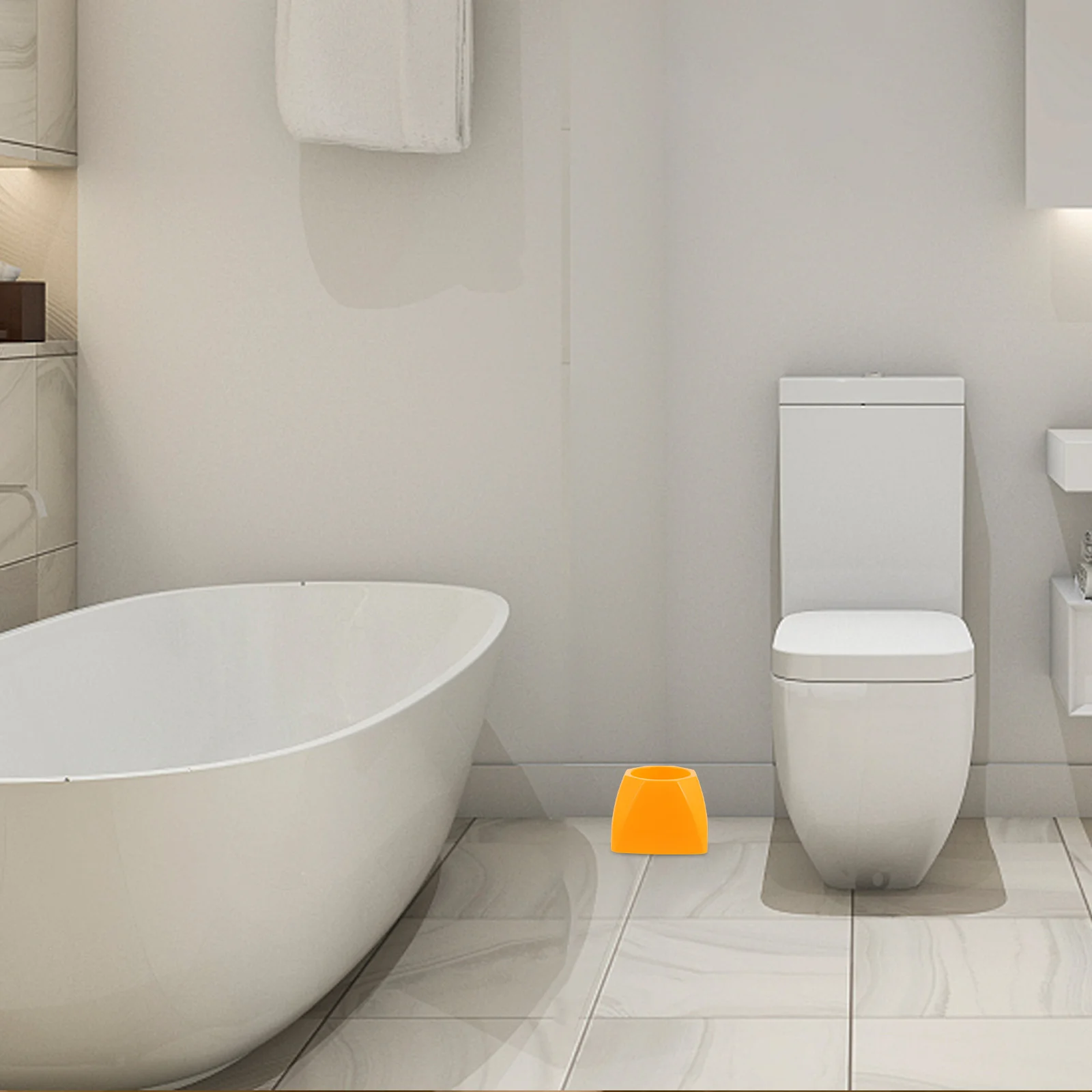 

Toilet Bowl Brush Base Octagonal Plastic Decorative Bathroom Accessory Easy Clean Stable Anti-Water Accumulation Toilet Supplies