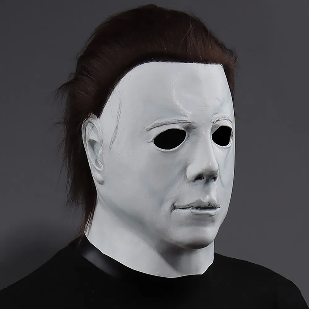 1978 Halloween Michael Myers Latex Helmet Mask Cosplay Horror Bloody Killer Evil Demon Carnival Dress Up Party Costume Props