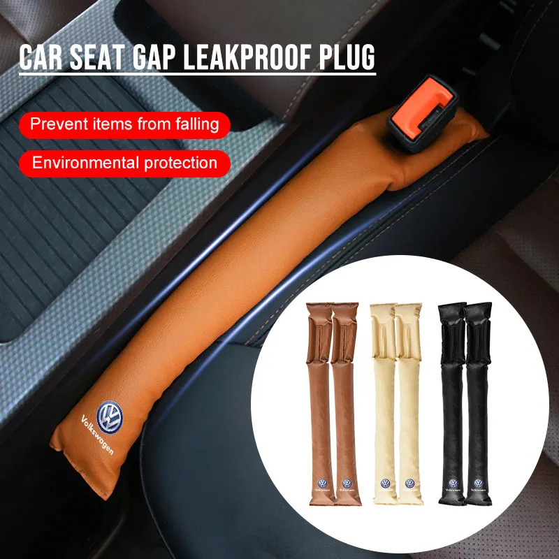 

Car Seat Gap Filler Soft Car Styling Padding Leather Leak Pads Plug Spacer for VW Golf-6 7 4 5 POLO Passat B5 B6 B7 T4 GTI