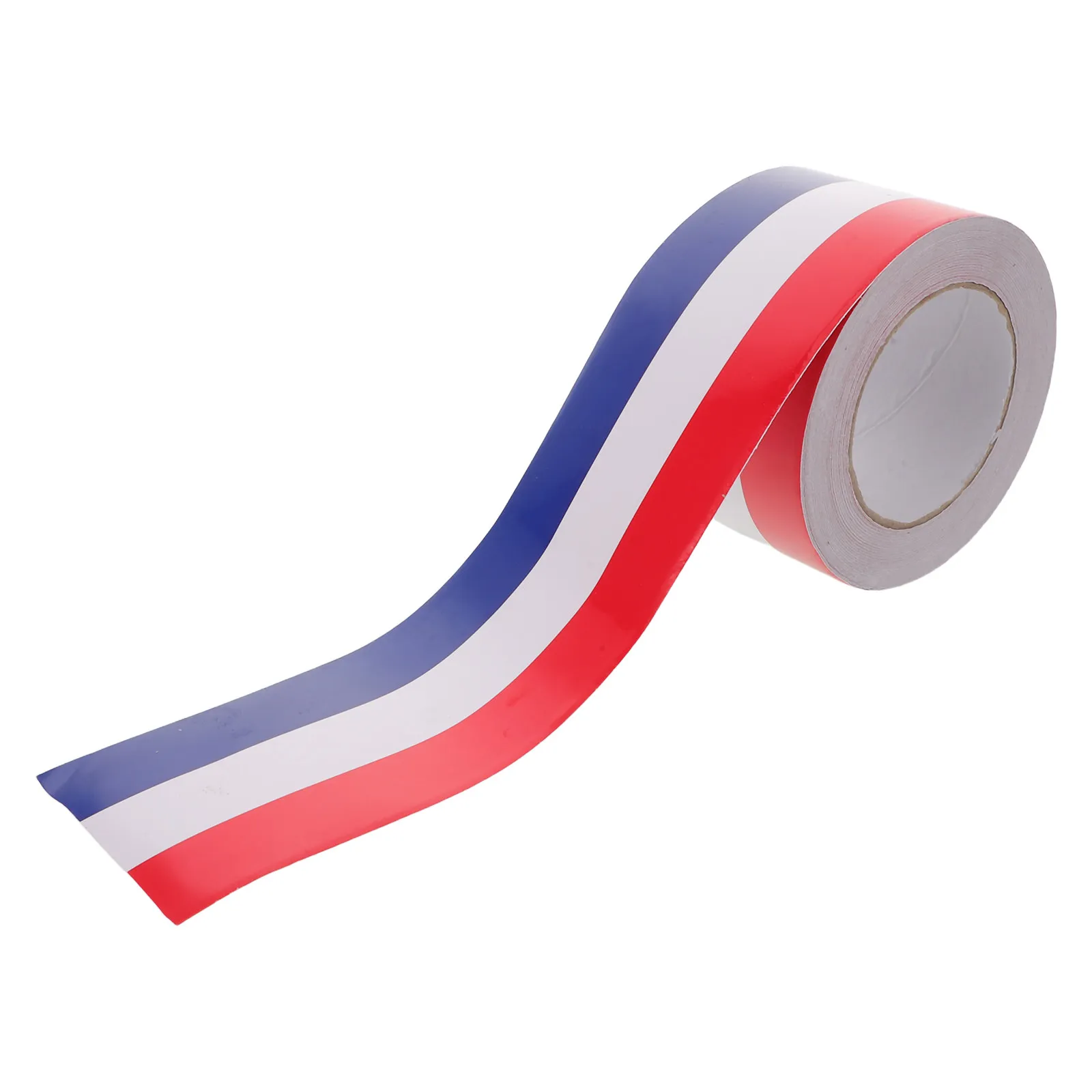 France Tricolor Car Racing Stripes Red White Stick Waterproof Hood Roof Trunk Side Skirt Decal French Flag Motorsport