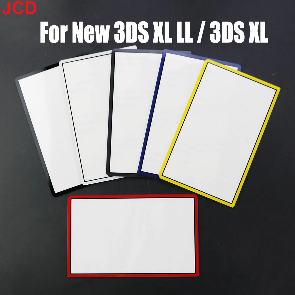 JCD For New 3DS XL LL Top Surface Mirror Glass Lens Cover Upper LCD Screen Len For 3DS XL LL Console Front Cover Replacement