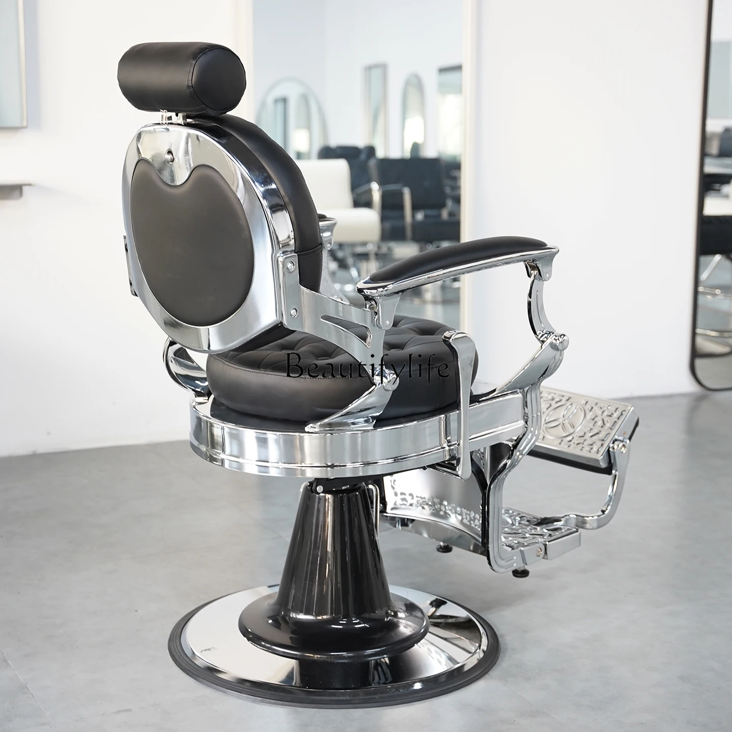 Corte de cabelo de cadeira de enfermagem com elevador reclinável especial
