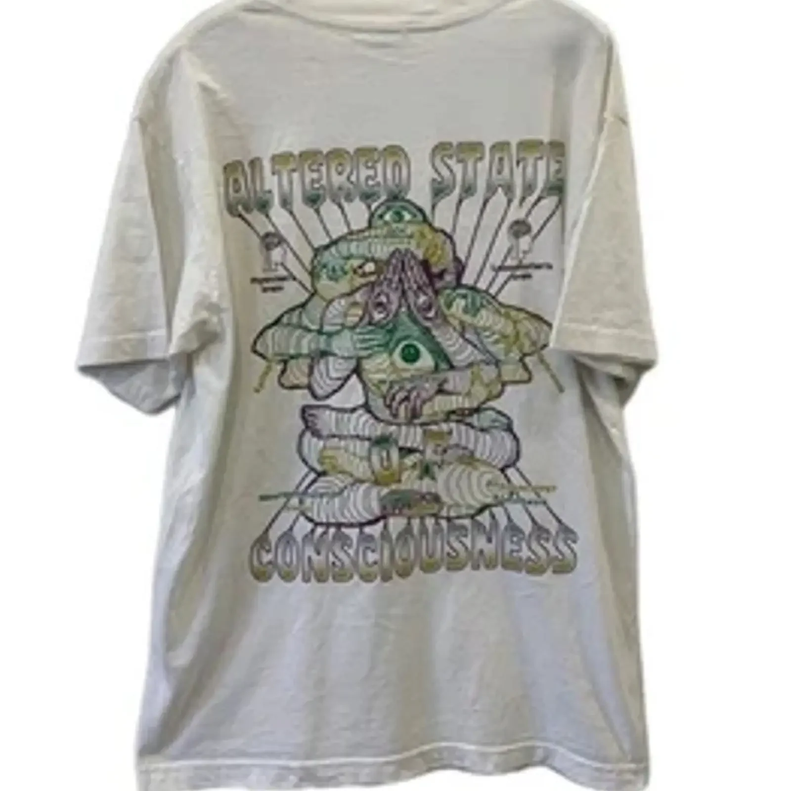 VTG 90s Rip N Repair Altered State of Consciousness T Shirt M Made in USA 235 vintage Washed Comfortable Casual Versatile
