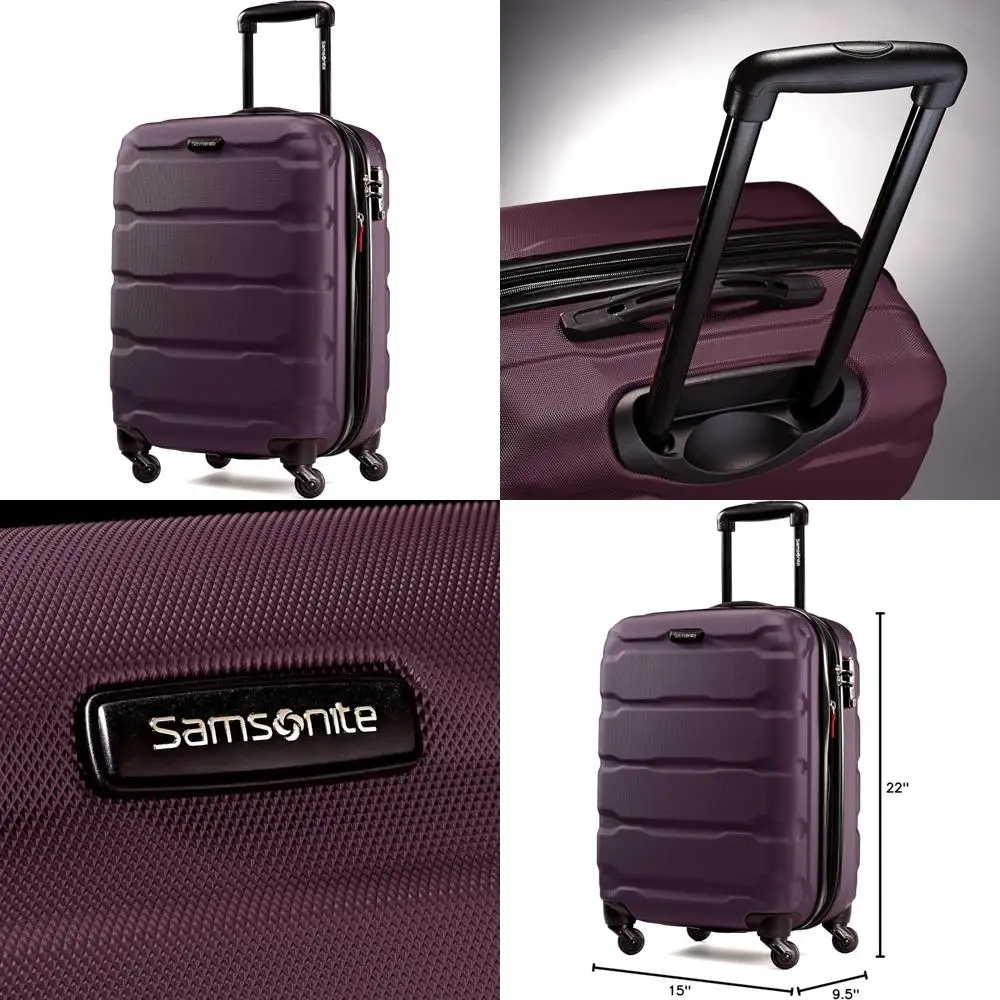 

Carry-On Purple Expandable Spinner Luggage 20-Inch Hardside Travel Bag with Wheels for Convenience