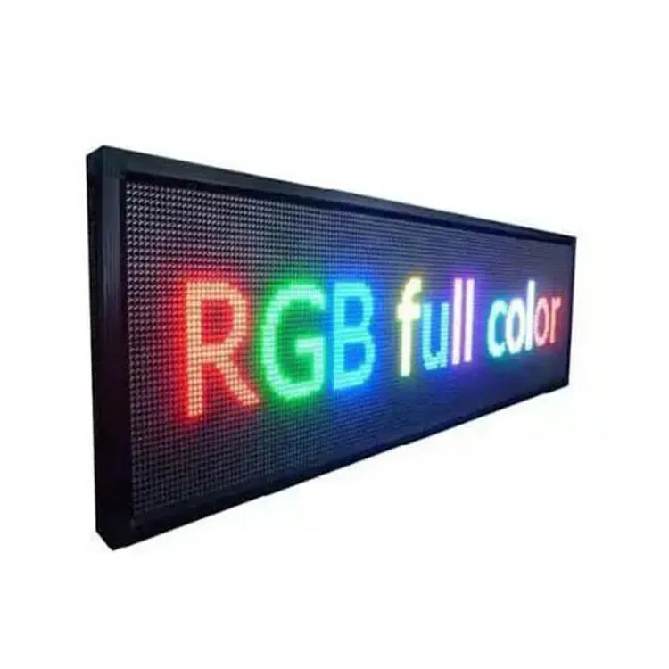 Outdoor RGB Running Moving Scrolling Message Led Display Screen Programmable Led Sign