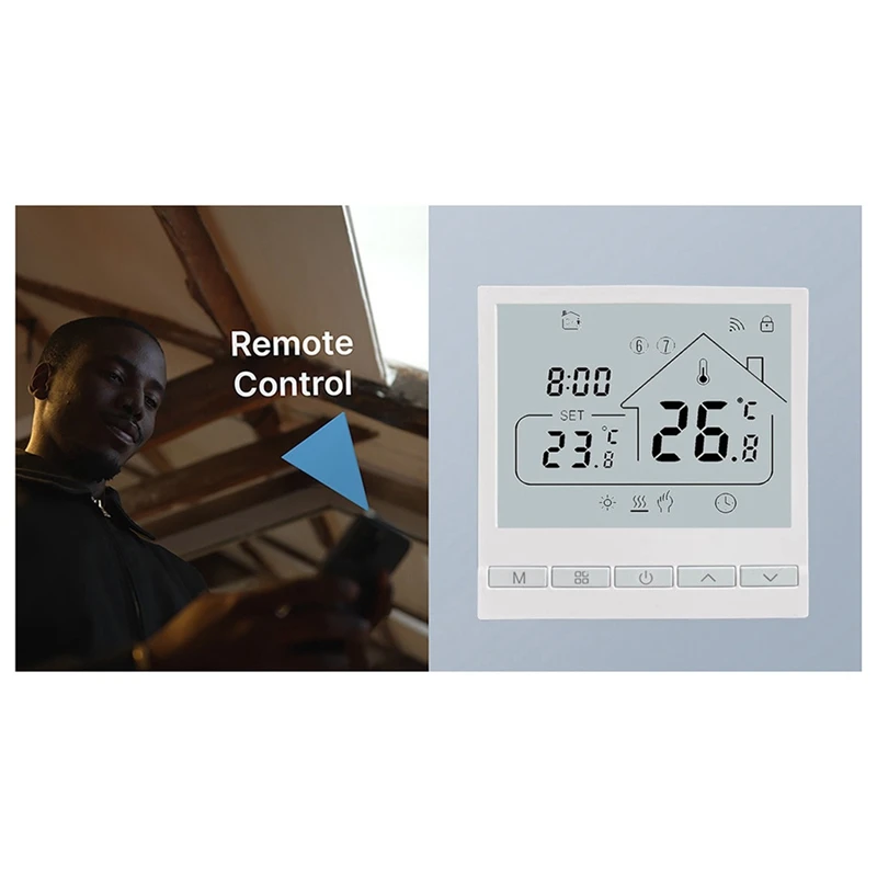 105 Wifi 16A Electric Heating Film Heating Cable Electric Heating Thermostat Floor Heating Thermostat, Easy To Use