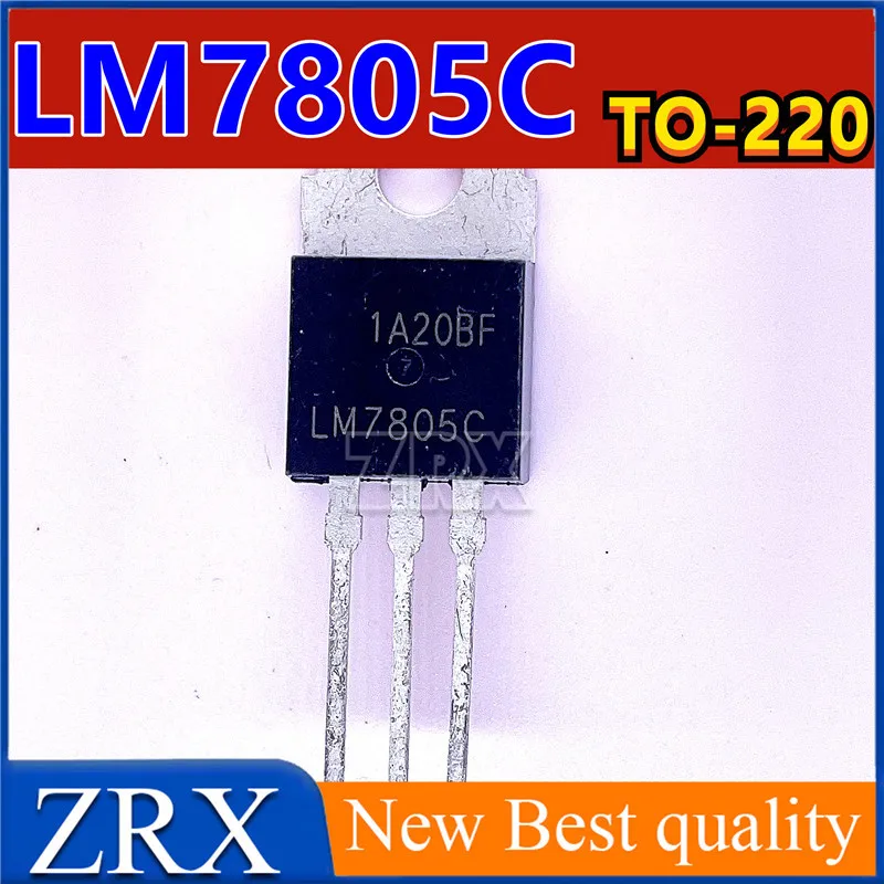 3つのターミナルレギュレーター,lm7805c,lm7805,から-220, 5v,新品,ロットあたり5個