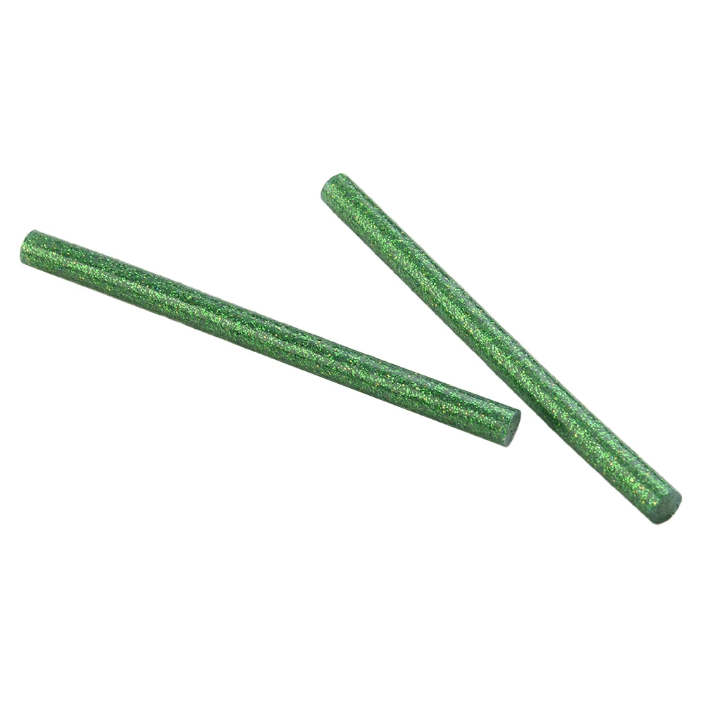 10Pcs Hot Glue Sticks Glitter Glue Sticks Colored Hot Melt Glue Resin Adhesive 80-150 ℃ For Plastic Fiber Repairing 7×100mm