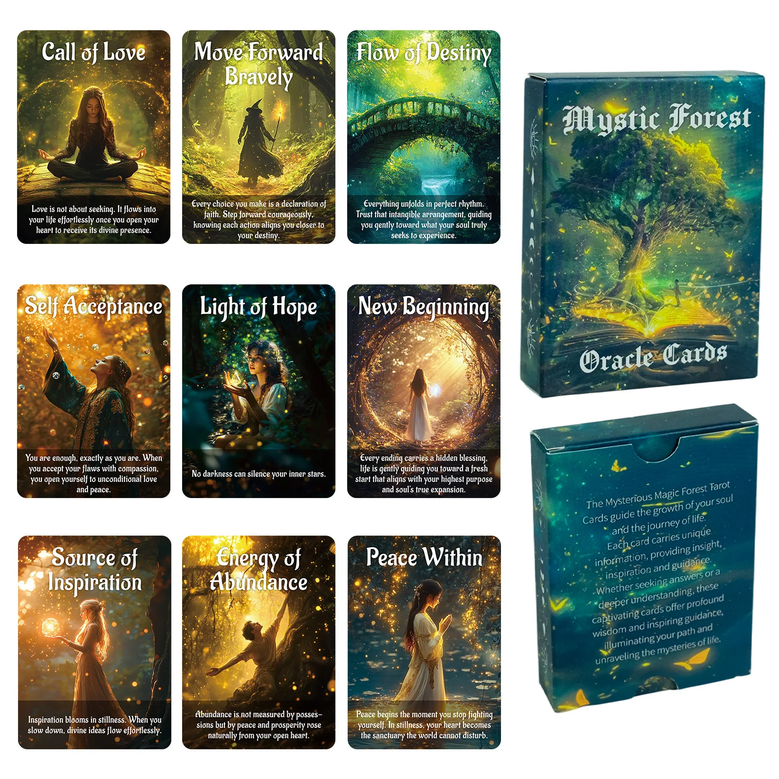 Tarot Cards Deck With Guidebook - 50 cartas de tarot, juego de