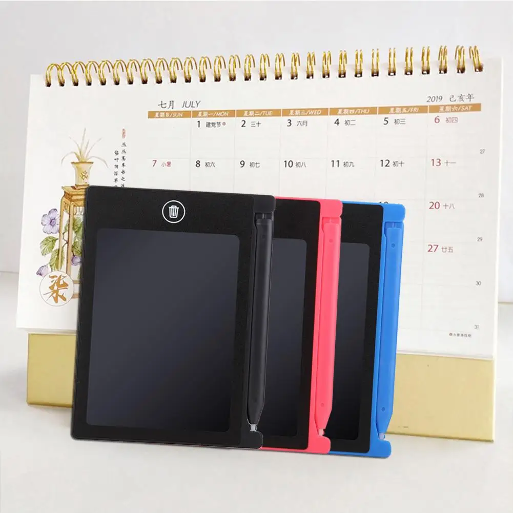 4.4 Inch Digital Tablet Writing Board Erasable LCD Screen Reusable Electronic Drawing Board Kids Education Toy for Student