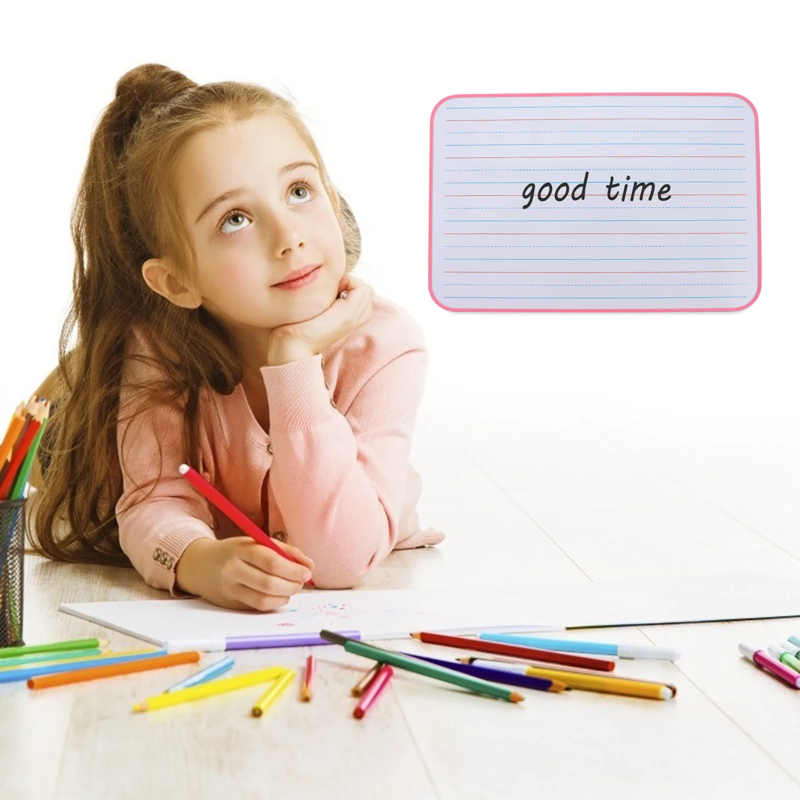 Whiteboard Wordpad English Magnetic Writing 30X21CM Graffiti A4 Dual Side Child