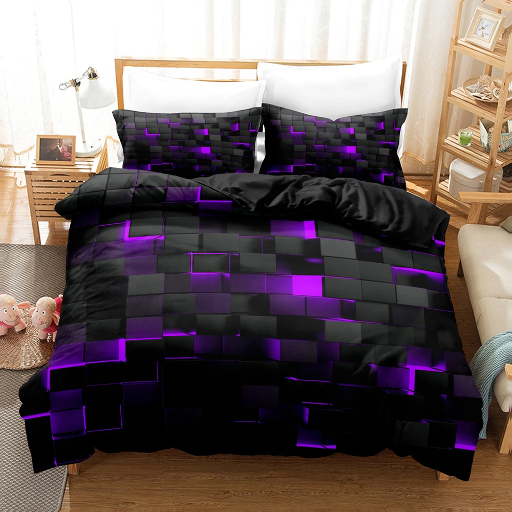 set-biancheria-da-letto-con-stampa-a-griglia-rossa-3d-set-copripiumino-1x-copripiumino-2-federe-senza-anima-comodo-copripiumino-per-camera-da-letto