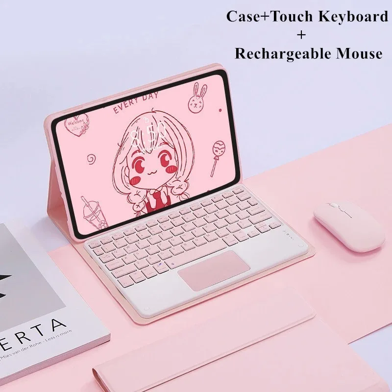 

Чехол с клавиатурой для Lenovo Tab P11, 2-го поколения, 11,5 дюймов TB-350FU/TB-350XU, съемная клавиатура BT для Xiaoxin Tab TB-350FU/TB-350XU