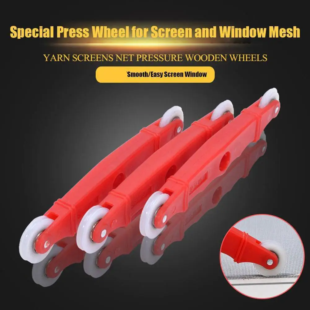 Nylon Mesh Wheel Window Installation Tool Screen Window Tool Wheel Pressure Hand Roller Installation Window Rolling U4R9