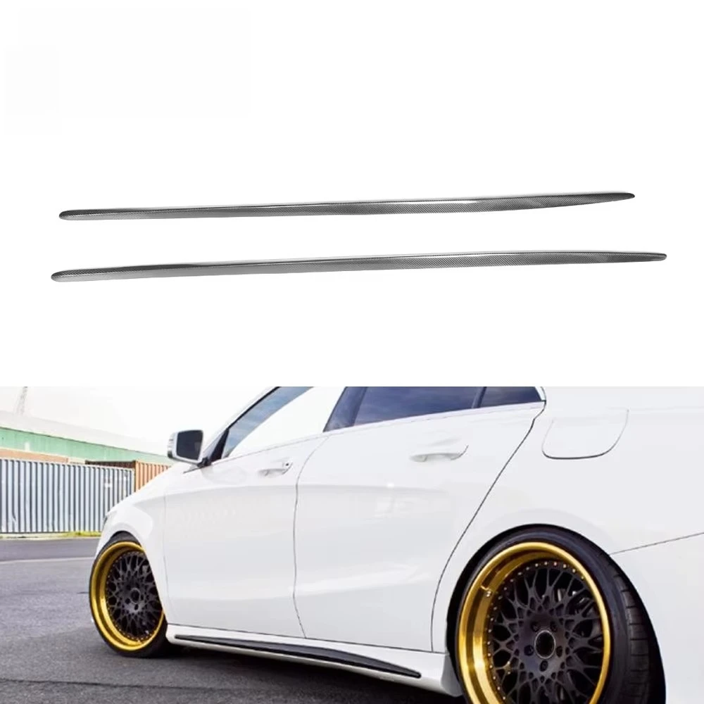 

Carbon Fiber Side Skirt For Mercedes Ben Z W117 C117 Extension CLA250
