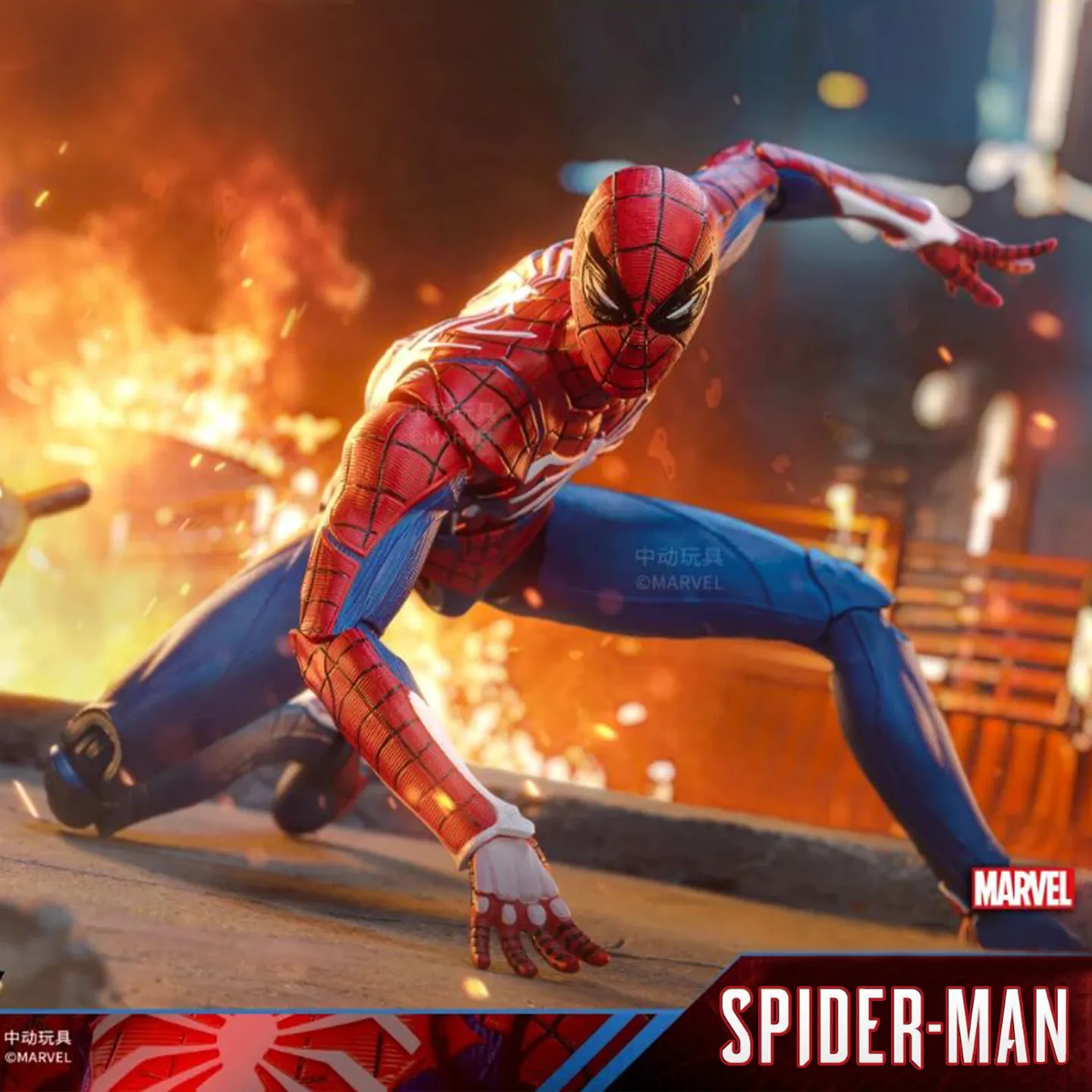 Zhongdong Toys Marvel Spider‑Man PS4 Game Version Full Articulated Action Figure Collectible Model For Desktop Display view 4
