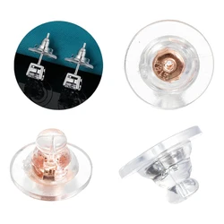 10pcs 925 Sterling Silver Bullet Clutch Locking Earring Backs Replacements Stoppers for Hypoallergenic Stud Heavy Earring Making