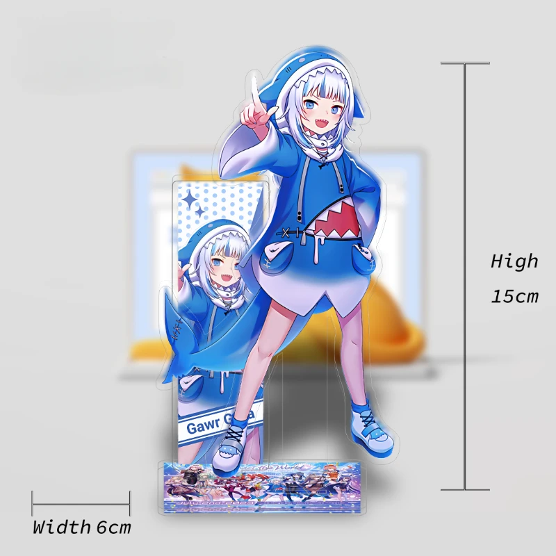 Anime Hololive Figure Acrylic Display Stand Model Inugami Korone Houshou Marine Gura Office Desktop Sign Dolls Christmas Gifts - Image 4