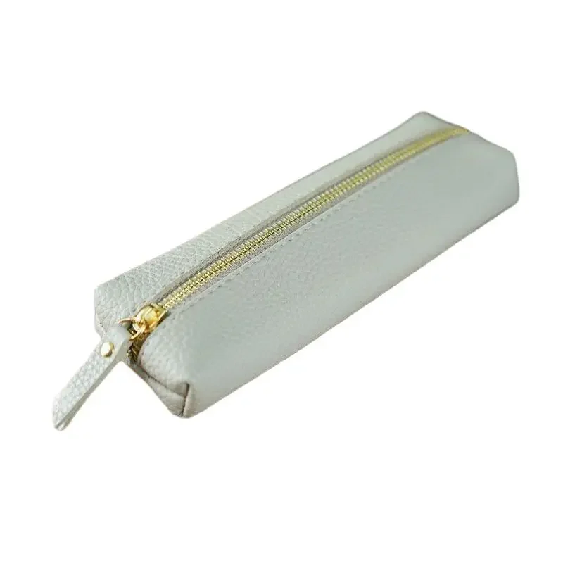 (YY) 1 قطعة حقيبة النظارات الجلدية الناعمة المحمولة مخزن للمكياج حقيبة المحافظ حقيبة أدوات مكتبية السفر سستة حقيبة لمستحضرات التجميل نظارات الشمس #1